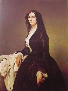 Francesco Hayez: Ritratto della signora Matilde Juva Branca, cm. 23 x 98, Galleria d'Arte Moderna di Milano.
